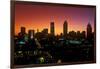 Skyline view at sunset of the state capital of Atlanta, Georgia-null-Framed Photographic Print