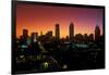 Skyline view at sunset of the state capital of Atlanta, Georgia-null-Framed Photographic Print