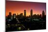Skyline view at sunset of the state capital of Atlanta, Georgia-null-Mounted Photographic Print