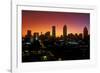 Skyline view at sunset of the state capital of Atlanta, Georgia-null-Framed Photographic Print