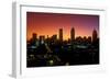 Skyline view at sunset of the state capital of Atlanta, Georgia-null-Framed Photographic Print