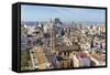 Skyline View Including the Iglesia De Santa Catalina and Plaza Redonda, Valencia, Spain-Chris Hepburn-Framed Stretched Canvas