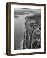 Skyline View of the St. Lawrence Seaway Power Project-null-Framed Photographic Print