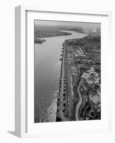 Skyline View of the St. Lawrence Seaway Power Project-null-Framed Photographic Print