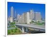 Skyline view of the state capital of Atlanta, Georgia-null-Framed Photographic Print