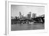 Skyline View - Tacoma, WA-Lantern Press-Framed Art Print