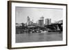 Skyline View - Tacoma, WA-Lantern Press-Framed Art Print