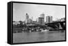 Skyline View - Tacoma, WA-Lantern Press-Framed Stretched Canvas