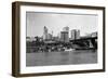 Skyline View - Tacoma, WA-Lantern Press-Framed Premium Giclee Print