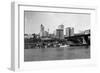 Skyline View - Tacoma, WA-Lantern Press-Framed Art Print