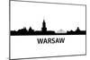 Skyline Warsaw-unkreatives-Mounted Art Print