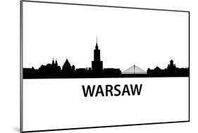 Skyline Warsaw-unkreatives-Mounted Art Print