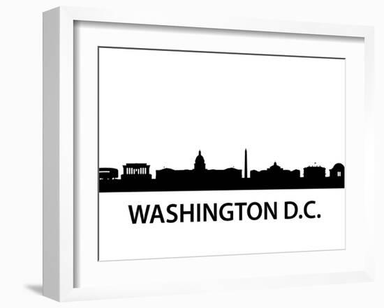 Skyline Washington D.C-unkreatives-Framed Art Print