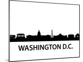 Skyline Washington D.C-unkreatives-Mounted Art Print