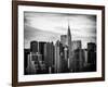 Skyline with a Top of the Chrysler Building at Sunset-Philippe Hugonnard-Framed Photographic Print