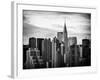 Skyline with a Top of the Chrysler Building at Sunset-Philippe Hugonnard-Framed Photographic Print