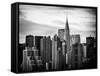 Skyline with a Top of the Chrysler Building at Sunset-Philippe Hugonnard-Framed Stretched Canvas