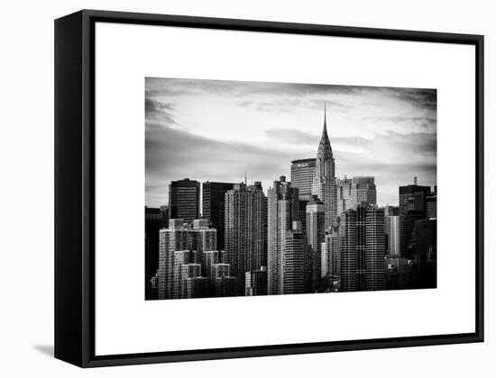 Skyline with a Top of the Chrysler Building at Sunset-Philippe Hugonnard-Framed Stretched Canvas