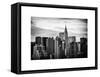 Skyline with a Top of the Chrysler Building at Sunset-Philippe Hugonnard-Framed Stretched Canvas