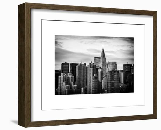 Skyline with a Top of the Chrysler Building at Sunset-Philippe Hugonnard-Framed Art Print