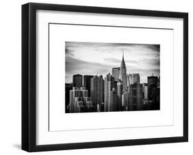 Skyline with a Top of the Chrysler Building at Sunset-Philippe Hugonnard-Framed Art Print