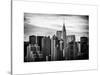 Skyline with a Top of the Chrysler Building at Sunset-Philippe Hugonnard-Stretched Canvas