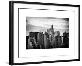 Skyline with a Top of the Chrysler Building at Sunset-Philippe Hugonnard-Framed Art Print