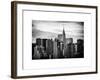 Skyline with a Top of the Chrysler Building at Sunset-Philippe Hugonnard-Framed Art Print