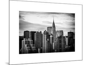 Skyline with a Top of the Chrysler Building at Sunset-Philippe Hugonnard-Mounted Art Print