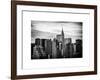 Skyline with a Top of the Chrysler Building at Sunset-Philippe Hugonnard-Framed Art Print