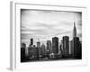 Skyline with Empire State Building at Sunset-Philippe Hugonnard-Framed Photographic Print