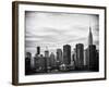 Skyline with Empire State Building at Sunset-Philippe Hugonnard-Framed Photographic Print