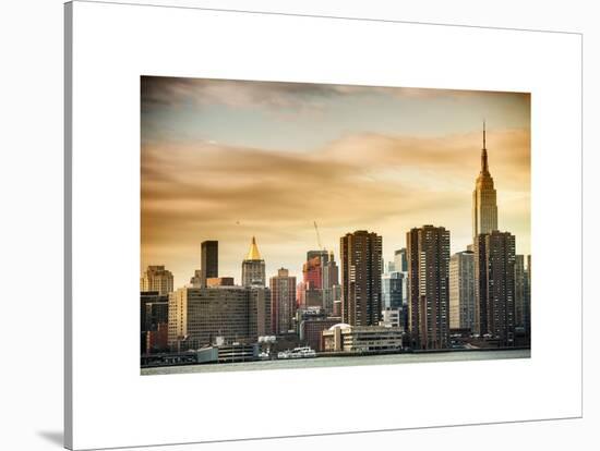 Skyline with Empire State Building at Sunset-Philippe Hugonnard-Stretched Canvas