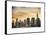 Skyline with Empire State Building at Sunset-Philippe Hugonnard-Framed Stretched Canvas