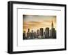 Skyline with Empire State Building at Sunset-Philippe Hugonnard-Framed Art Print