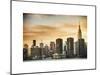 Skyline with Empire State Building at Sunset-Philippe Hugonnard-Mounted Art Print