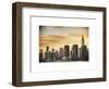 Skyline with Empire State Building at Sunset-Philippe Hugonnard-Framed Art Print