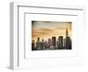 Skyline with Empire State Building at Sunset-Philippe Hugonnard-Framed Art Print