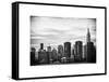 Skyline with Empire State Building at Sunset-Philippe Hugonnard-Framed Stretched Canvas