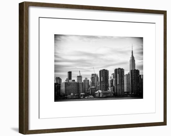 Skyline with Empire State Building at Sunset-Philippe Hugonnard-Framed Art Print