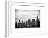 Skyline with Empire State Building at Sunset-Philippe Hugonnard-Framed Premium Giclee Print