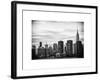 Skyline with Empire State Building at Sunset-Philippe Hugonnard-Framed Premium Giclee Print