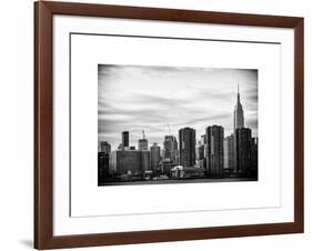 Skyline with Empire State Building at Sunset-Philippe Hugonnard-Framed Art Print