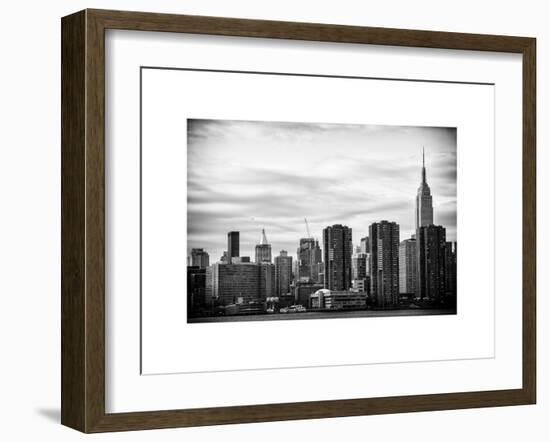 Skyline with Empire State Building at Sunset-Philippe Hugonnard-Framed Art Print