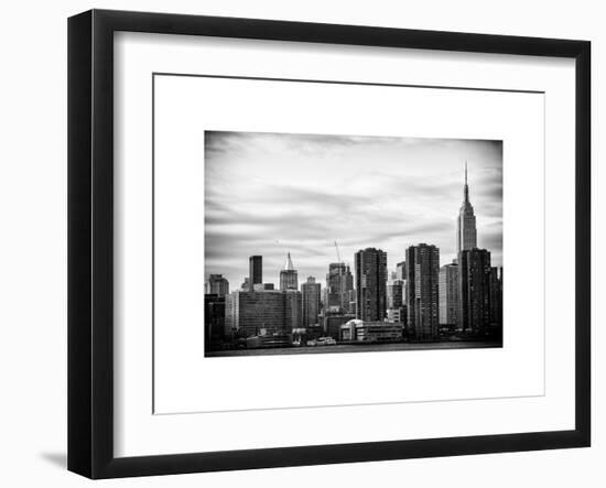 Skyline with Empire State Building at Sunset-Philippe Hugonnard-Framed Art Print