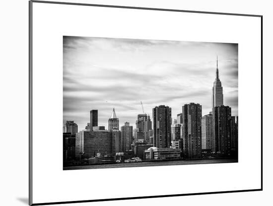 Skyline with Empire State Building at Sunset-Philippe Hugonnard-Mounted Art Print