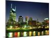 Skyline with Reflection in Cumberland River-Barry Winiker-Mounted Premium Photographic Print
