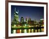 Skyline with Reflection in Cumberland River-Barry Winiker-Framed Photographic Print