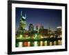 Skyline with Reflection in Cumberland River-Barry Winiker-Framed Photographic Print