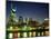 Skyline with Reflection in Cumberland River-Barry Winiker-Mounted Photographic Print